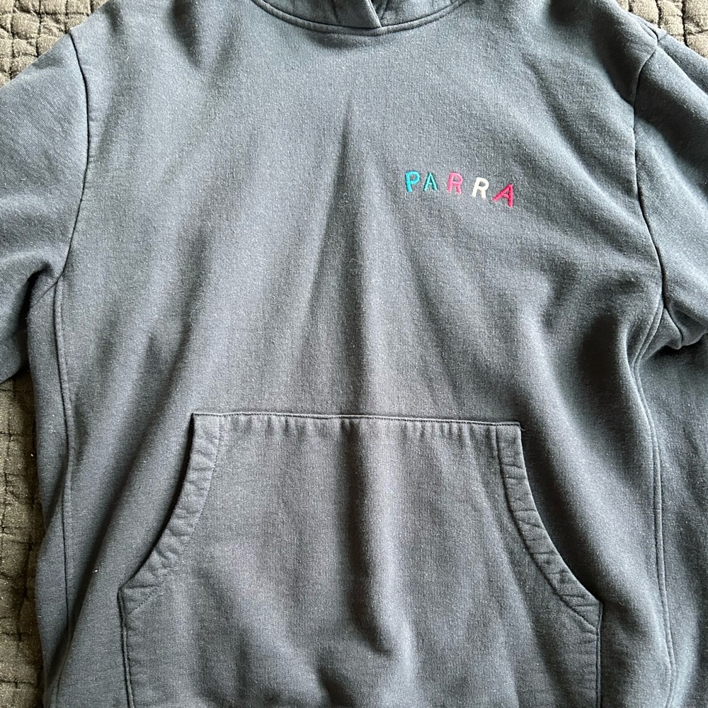Parra hoodie in medium weight cotton, navy color - medium